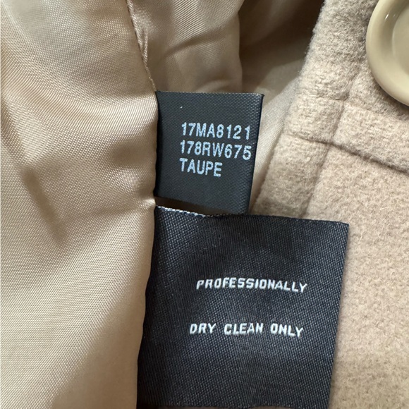 Kenneth Cole Women's Camel Pea Coat Size 6 - Picture 5 of 6